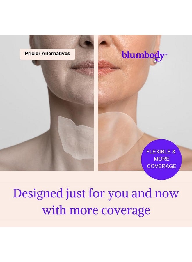 BLUMBODY Neck Wrinkle Patches - Advanced Anti Aging Neck Wrinkle Pads for More Visible Skin Firming & Neck Tightening - Overnight Reusable Silicone Wrinkle Patches - Crepe Erase & Neck Lift (2-mo Supply) - Image 3