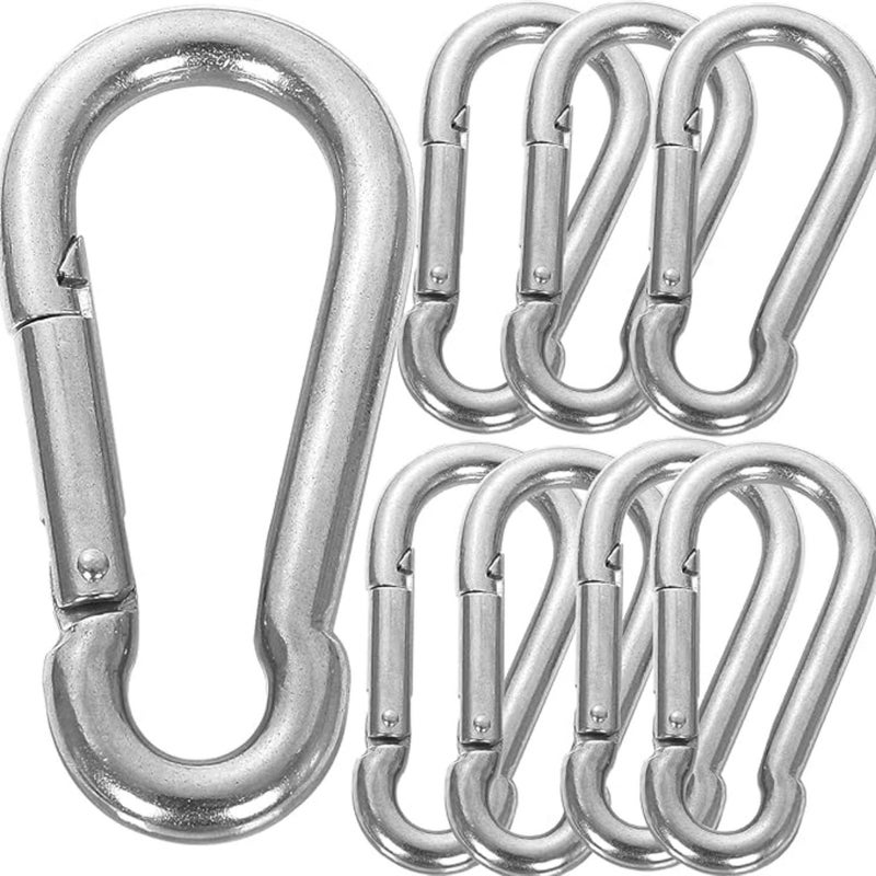 10pcs Heavy Duty Spring Snap Hooks 770Lbs M10 M4 Quick Release 1.57 Inch - Image 1