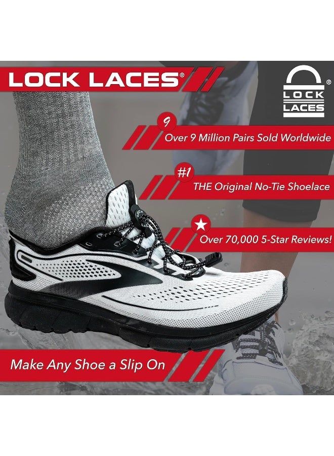 LOCK LACES (Elastic No Tie Shoelaces) (Green Apple, 48-Inch) - Image 5