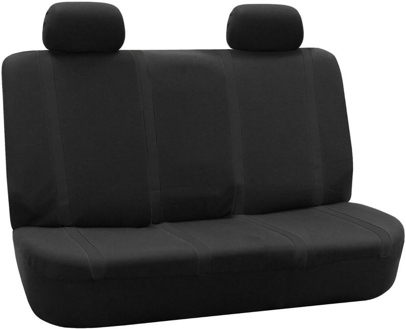 أغطية مقاعد سيارة TOMSE الكاملة لسيارة Hyundai Venue 2020-2025 جلد قابل للتنفس متين للحماية الكاملة في جميع الأحوال الجوية يحمي الملحقات الداخلية، عادي-أسود أزرق - Image 2