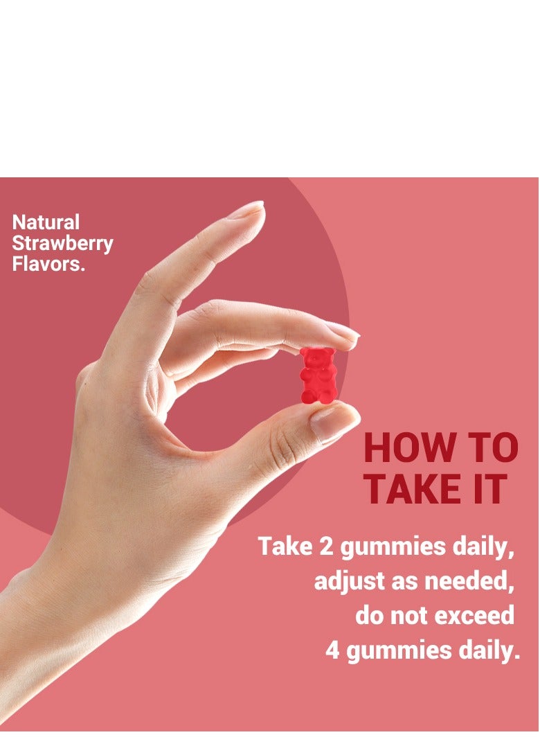 ديني علكات البيوتين مع فيتامينات الكولاجين والكيراتين، تدعم بشكل طبيعي الشعر والبشرة والأظافر الأكثر صحة، مكمل غذائي لدعم الصحة 60 علكة - Image 5