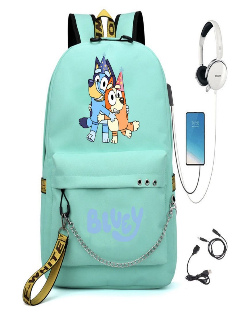Bluey Children Bag Sackpack Backpack Laptop Sports Bags Fashion for  Kids