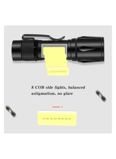 Generic Multifunctional LED Flashlight Torch With Usb Charge - Black  - Image 2
