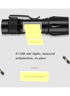 Generic Multifunctional LED Flashlight Torch With Usb Charge - Black  - Image 1