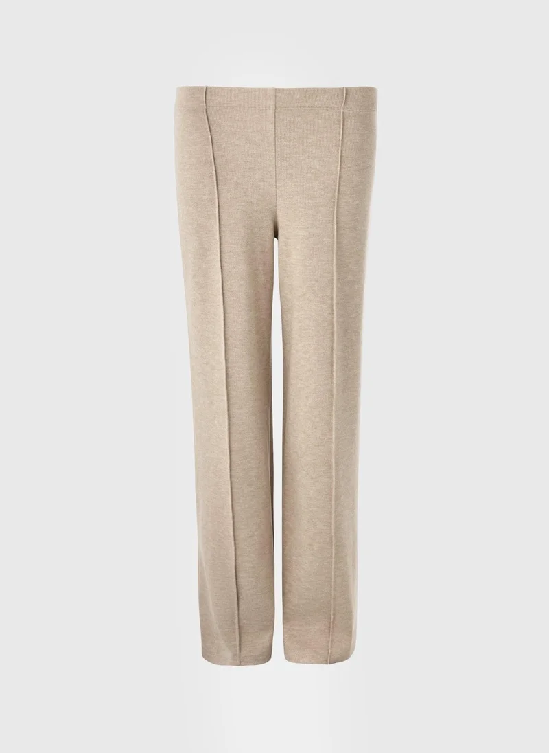 ماتلان Beige Soft Touch Co Ord Trousers