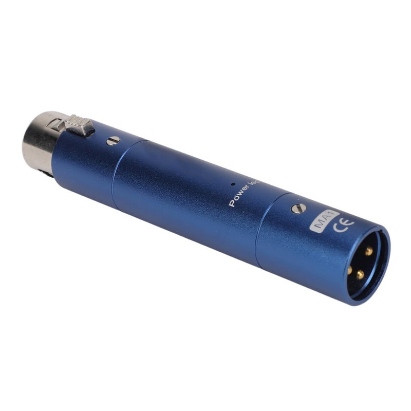 Aluminum Alloy Blue XLR Microphone Preamp with 28dB Gain for Broadcasting - Image 2