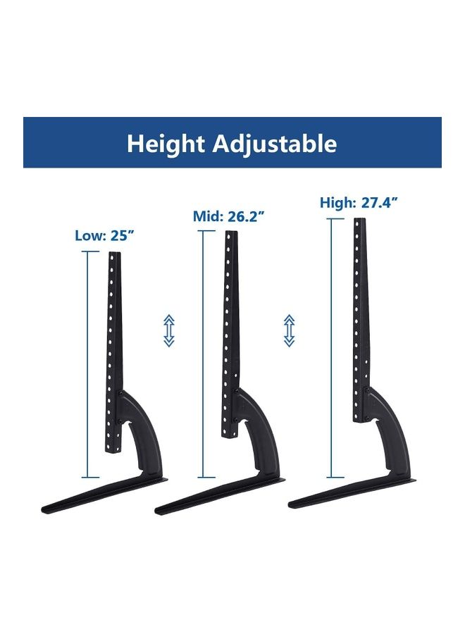 اليشمك حامل تلفزيون عالمي للطاولة، قاعدة تثبيت على قاعدة قدم لتلفزيون LCD LED OLED مقاس 75 بوصة لتلفزيون Samsung LG Sony. - Image 5