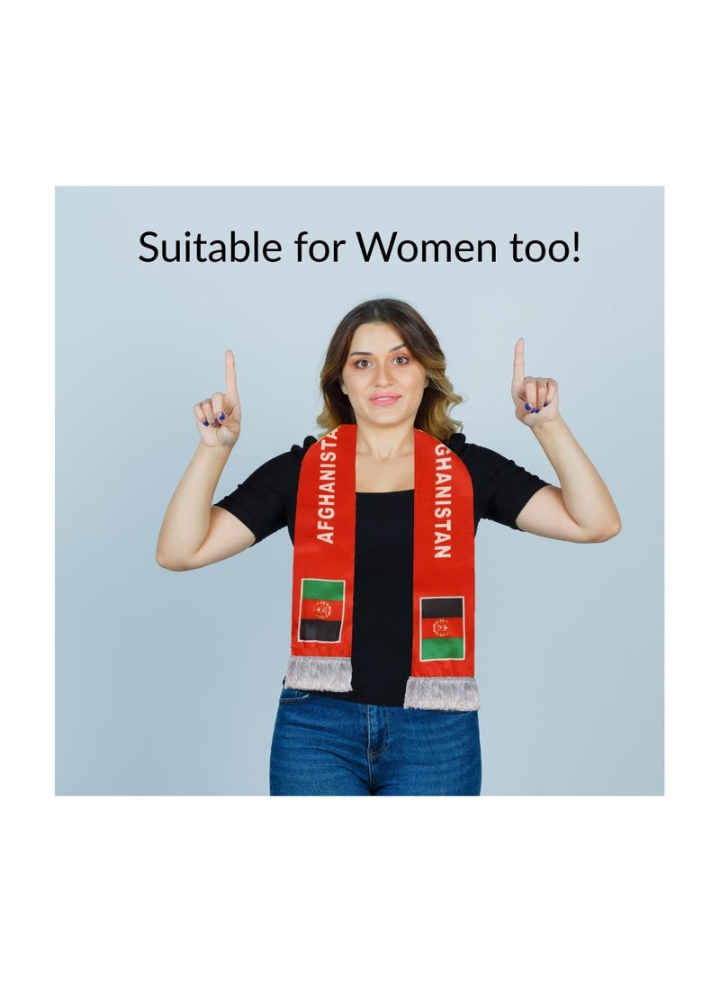 برينت شوب فور مي وشاح أفغاني - إكسسوار ناعم وخفيف الوزن، مناسب للكريكيت والاحتفالات الوطنية والفعاليات الرياضية ومهرجانات الشوارع والمسيرات والرياضات الخارجية - Image 5