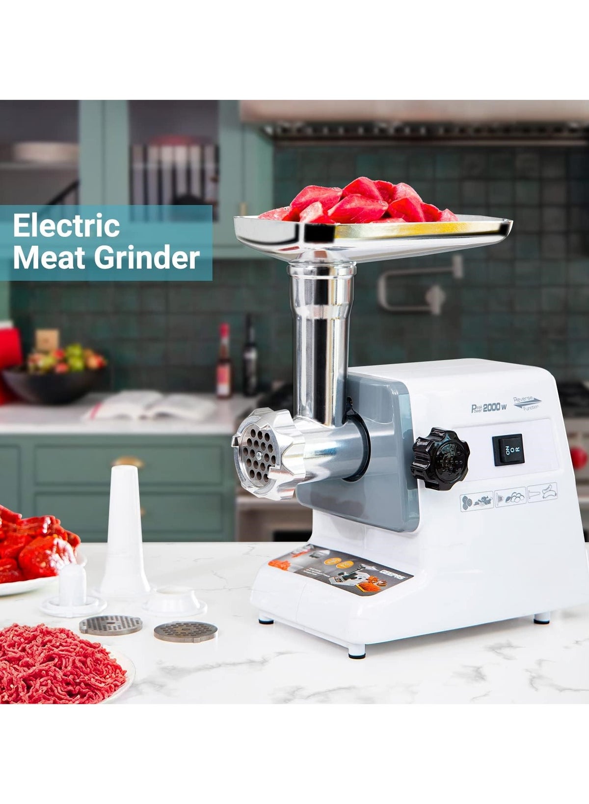 Generic 2000 W Electric Meat Grinder Sausage Machine Meat Grinder