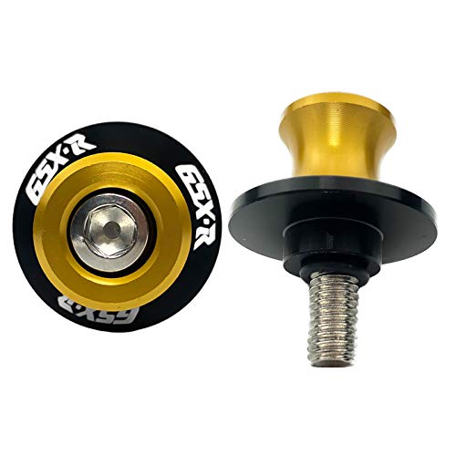 YIMOTO 8MM M8 X 1.5 Motorcycle Swingarm Sliders Spools CNC Aluninum Swing Arm Stand Screws 2PCS for Suzuki GSX-R 600 GSX-R 750 GSX-R 1000 (Gold) - Image 4