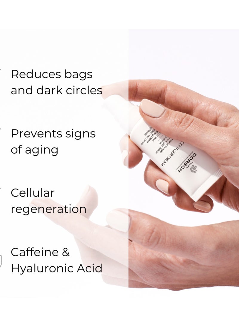 FARMA DORSCH - FARMA DORSCH Eye Contour Cream - under Eye Cream for Dark Circles & Puffiness - Caffeine Eye Cream, Reduce Fine lines & Wrinkles, Restores Firmness & Hydration | Ophthalmologically Tested -15ml - Image 1