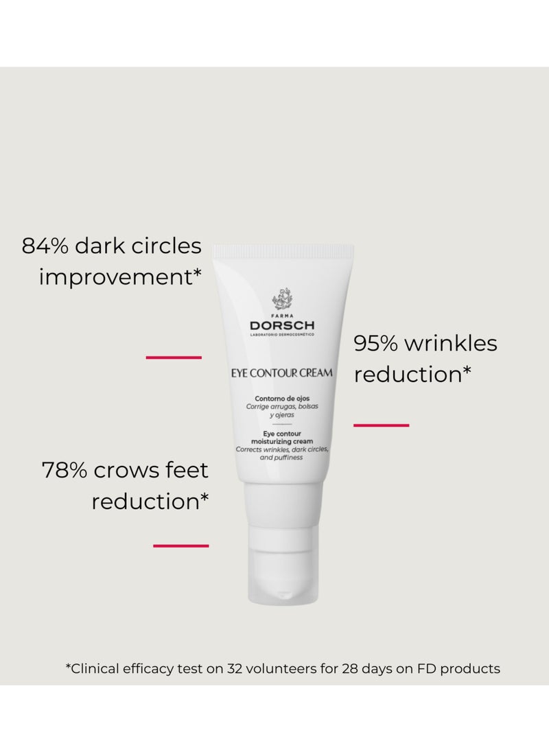 FARMA DORSCH - FARMA DORSCH Eye Contour Cream - under Eye Cream for Dark Circles & Puffiness - Caffeine Eye Cream, Reduce Fine lines & Wrinkles, Restores Firmness & Hydration | Ophthalmologically Tested -15ml - Image 1