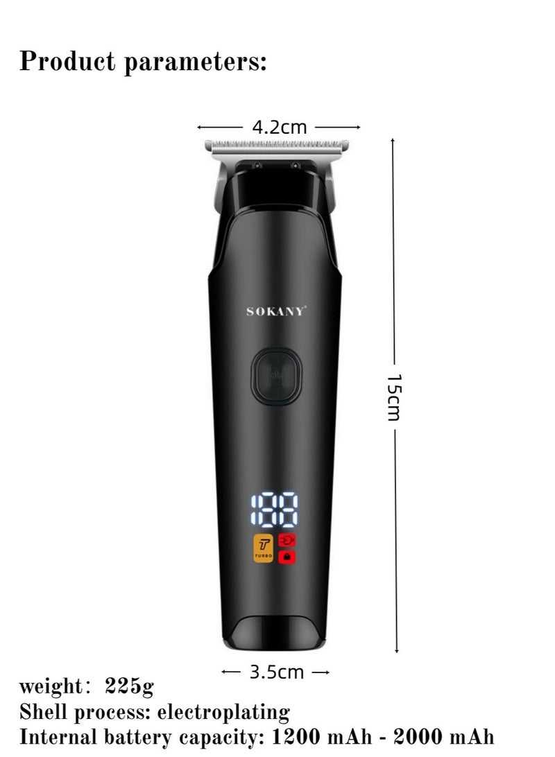 sokany Electric Razor and Beard Trimmer360 Face + Body, Hybrid  for Men with 5-in-1 Face Stubble Comb and Body Hair Trimmer Kit - Image 2