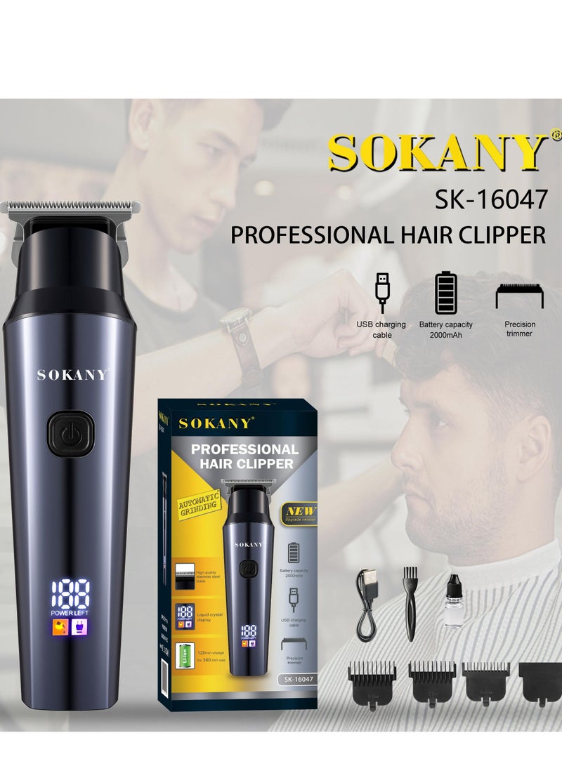 sokany 360 Face + Body, Hybrid Electric Razor and Beard Trimmer for Men with 5-in-1 Face Stubble Comb and Body Hair Trimmer Kit - Image 1