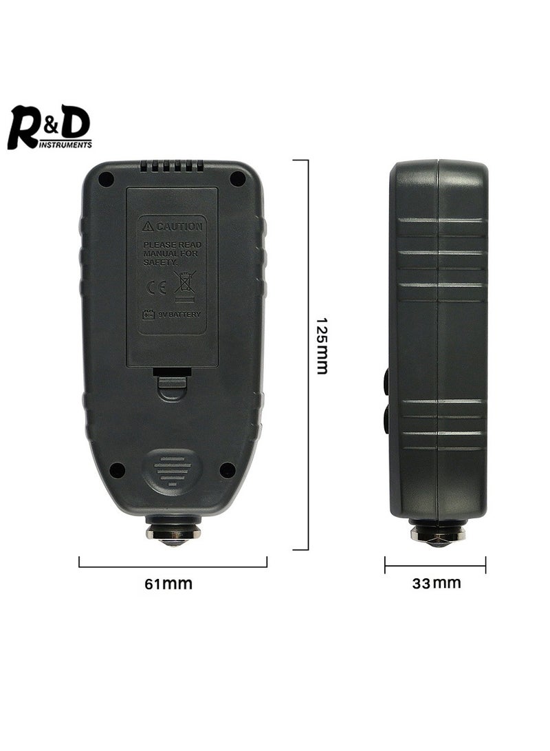 TC100 Car Paint Coating Thickness Gauge Meter Handheld 0-1300um for Both Steel and Aluminum Base Metal,Check The Car’s Original Coating Auto Car Paint Meter