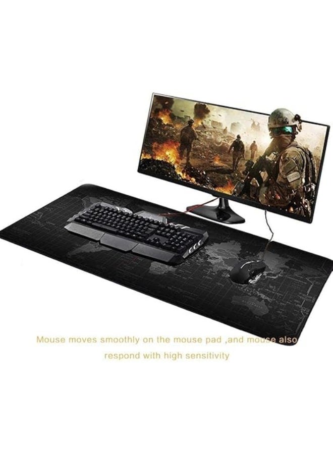 قاعدة ماوس ألعاب خريطة العالم XL - دقة ليزر واستجابة سريعة - مفرش مكتب عملي ومتين للاستخدام اليومي - Image 2