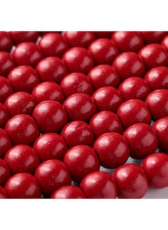 Giegxin Giegxin 2 Pcs 66 Feet in Total Christmas Wooden Bead Garland Decor Christmas Tree Decorations Handmade Christmas Garland Boho Farmhouse Garland Wood Garland for Christmas Holiday Favors (Red)  - Image 2