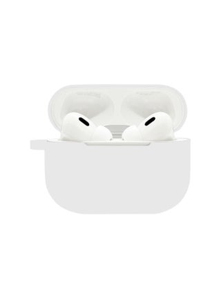Suitable For Airpods Pro2 Protective Case Silicone Case Airpods4 Apple Wireless Bluetooth Headset Case-Color:White (with Hanging Ears 1.2mm)-Applicable Models:Airpods Pro2 Naked - pzsku/Z69B11E5C78346AA750DBZ/45/_/1742204885/b9a5cb46-a3a7-4960-b032-019650a15e3f