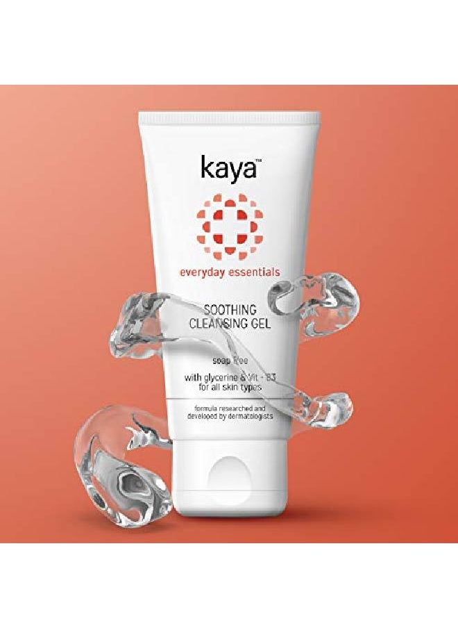 Kaya Clinic - Soothing Cleansing Gel Soap Free Gentle Face Wash With Niacinamide For Daily Use All Skin Types 100 Ml - Image 1