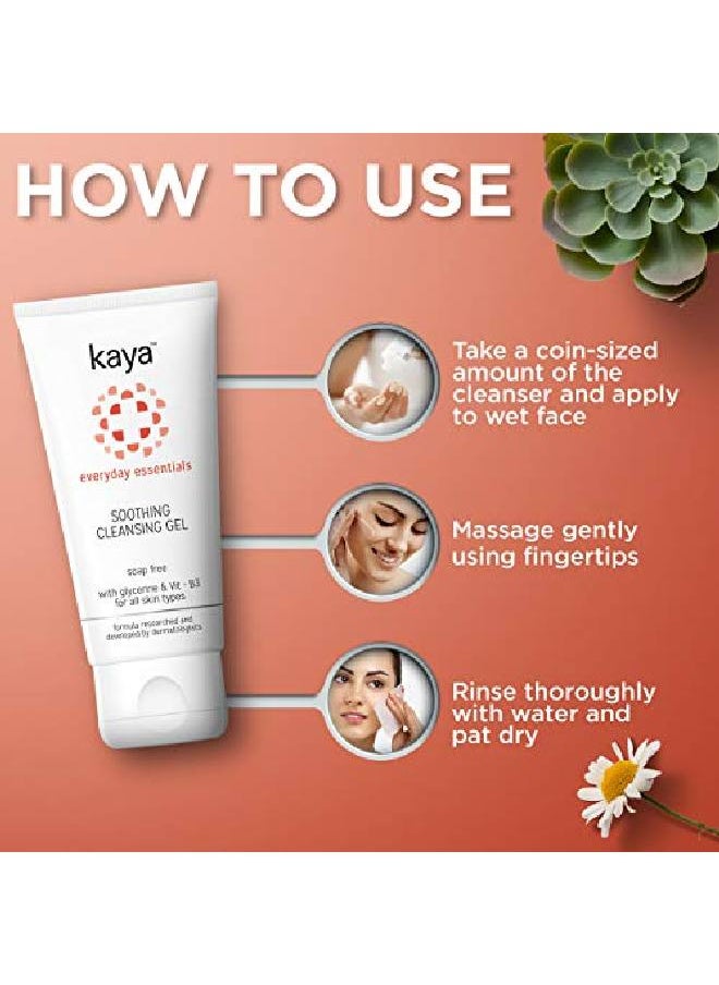Kaya Clinic - Soothing Cleansing Gel Soap Free Gentle Face Wash With Niacinamide For Daily Use All Skin Types 100 Ml - Image 1