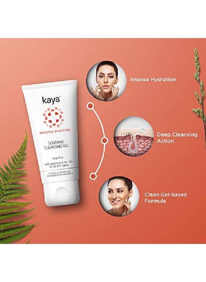 Kaya Clinic - Soothing Cleansing Gel Soap Free Gentle Face Wash With Niacinamide For Daily Use All Skin Types 100 Ml - Image 1