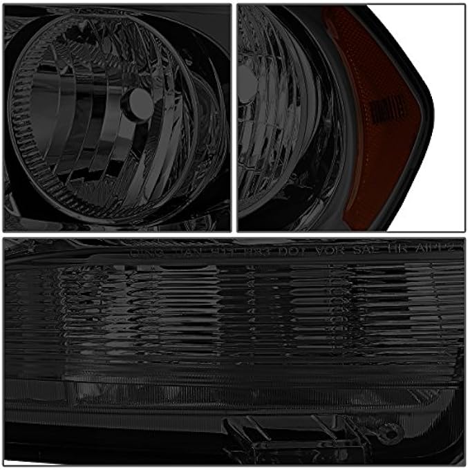 DNA MOTORING عدسات دخانية كهرمانية بديلة للمصابيح الأمامية HlOhDdur11SmAm لسيارة دورانجو 1113 - Image 5