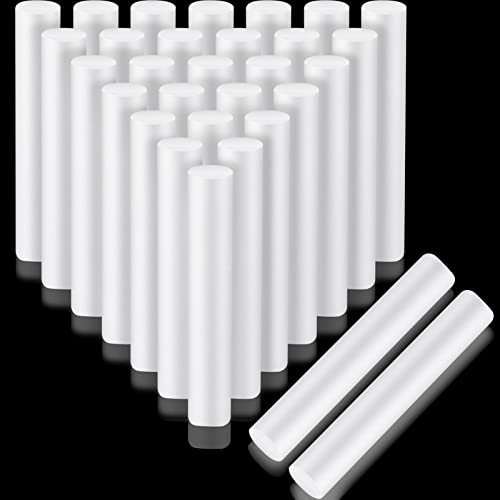Fabbay 30 Pieces 6 Inch White Foam Cylinders for Crafts Foam Tubes Rods Cylinders Shape for Modeling, DIY Crafts and Arts Projects Decorations Supplies - Image 1