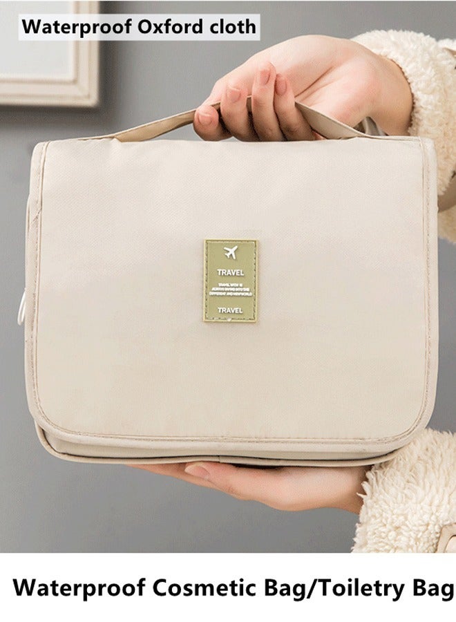 Kutis 1-Piece  Travel Cosmetic Bag Portable Large-Capacity Storage Waterproof Toiletry Bag Multifunction Toiletries Organizer Storage Bag - Image 1