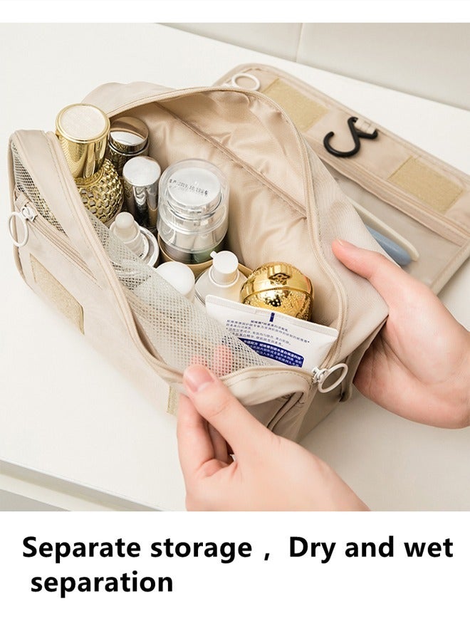 Kutis 1-Piece  Travel Cosmetic Bag Portable Large-Capacity Storage Waterproof Toiletry Bag Multifunction Toiletries Organizer Storage Bag - Image 3