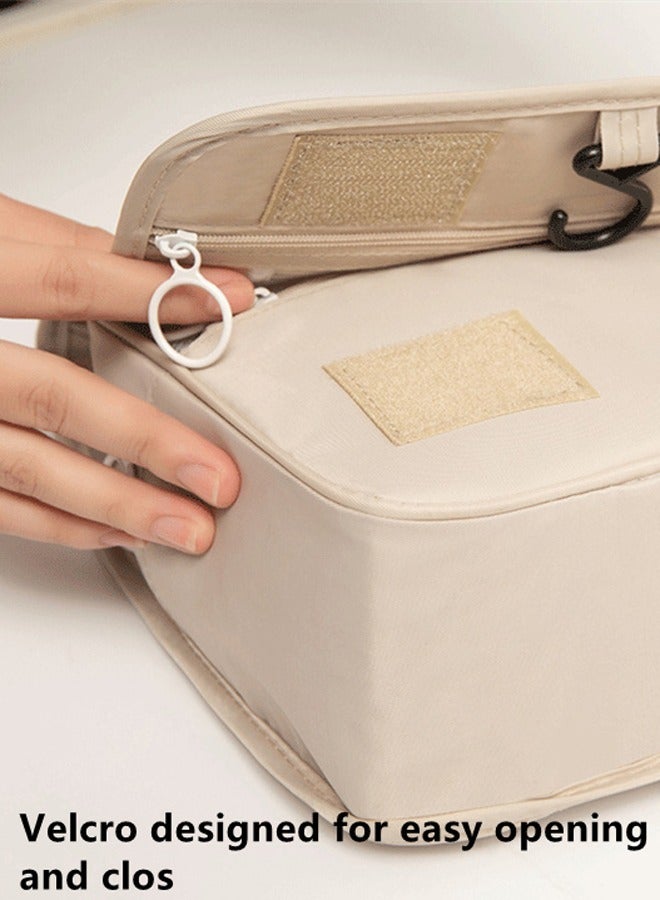 Kutis 1-Piece  Travel Cosmetic Bag Portable Large-Capacity Storage Waterproof Toiletry Bag Multifunction Toiletries Organizer Storage Bag - Image 4