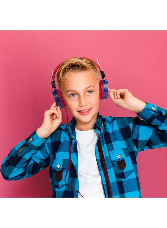 Volkano Disney Marvel Spider-Man Auxiliary Headphones with Stickers – Premium Stereo Sound, Comfortable Padded Earcups, 3.5mm Jack, Customizable Design for Kids, Perfect for Music, Games, and Videos - Image 5