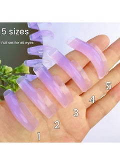 ICONSIAM Silicone Lash Lift Shields Japanese Cat Eye Pad 5 Size Jelly Lifting Shield Lifts Eyelash J Curl Lami Lamination Roller Korean Natural Perming Rod Elastic Silicon Pads for Lift and Tint Easy To Perm  - Image 5