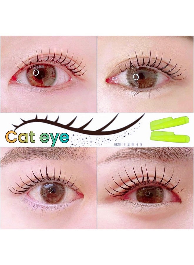 ICONSIAM Silicone Lash Lift Shields Japanese Cat Eye Pad 5 Size Jelly Lifting Shield Lifts Eyelash J Curl Lami Lamination Roller Korean Natural Perming Rod Elastic Silicon Pads for Lift and Tint Easy To Perm - Image 3