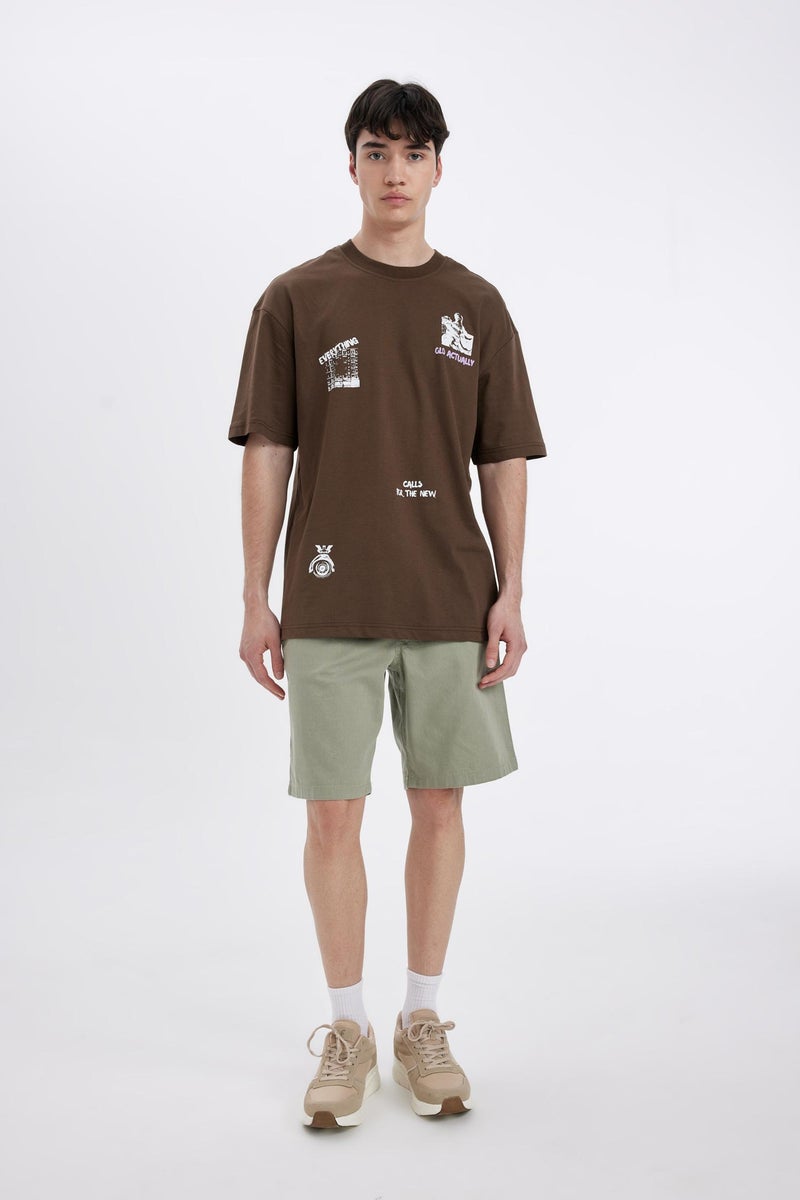 DeFacto Green Man Regular Fit Bermuda Shorts Casual - Image 1