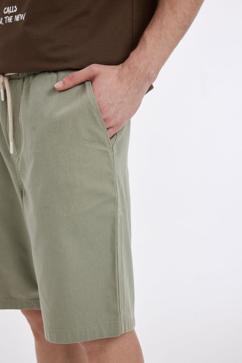 DeFacto Green Man Regular Fit Bermuda Shorts Casual - Image 4