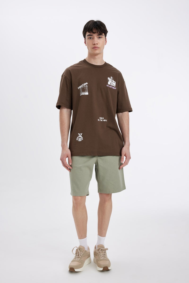 DeFacto Green Man Regular Fit Bermuda Shorts Casual - Image 2