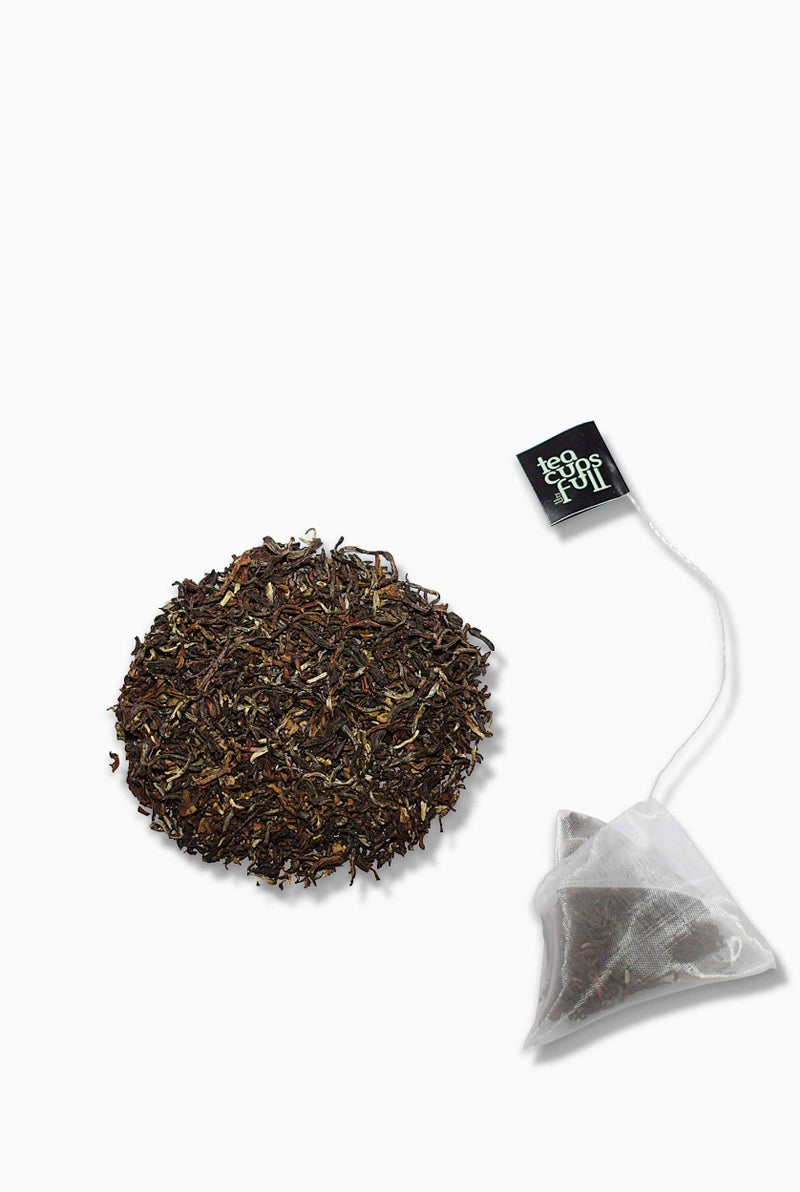 Teacupsfull أكياس شاي مثلثات كاملة - شاي دارجيلنج الفلش الثاني، 16 كيس شاي مغلف بشكل فردي، شاي هيمالايا عطره ومليء بالنكهات - Image 3