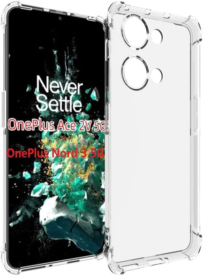 FASHION MANIA fashion mania For Oneplus Nord 3 5G Oneplus Ace 2V 5G CaseTransparent TPU Four-Corner Drop-Resistant Mobile Phone Case Thickened