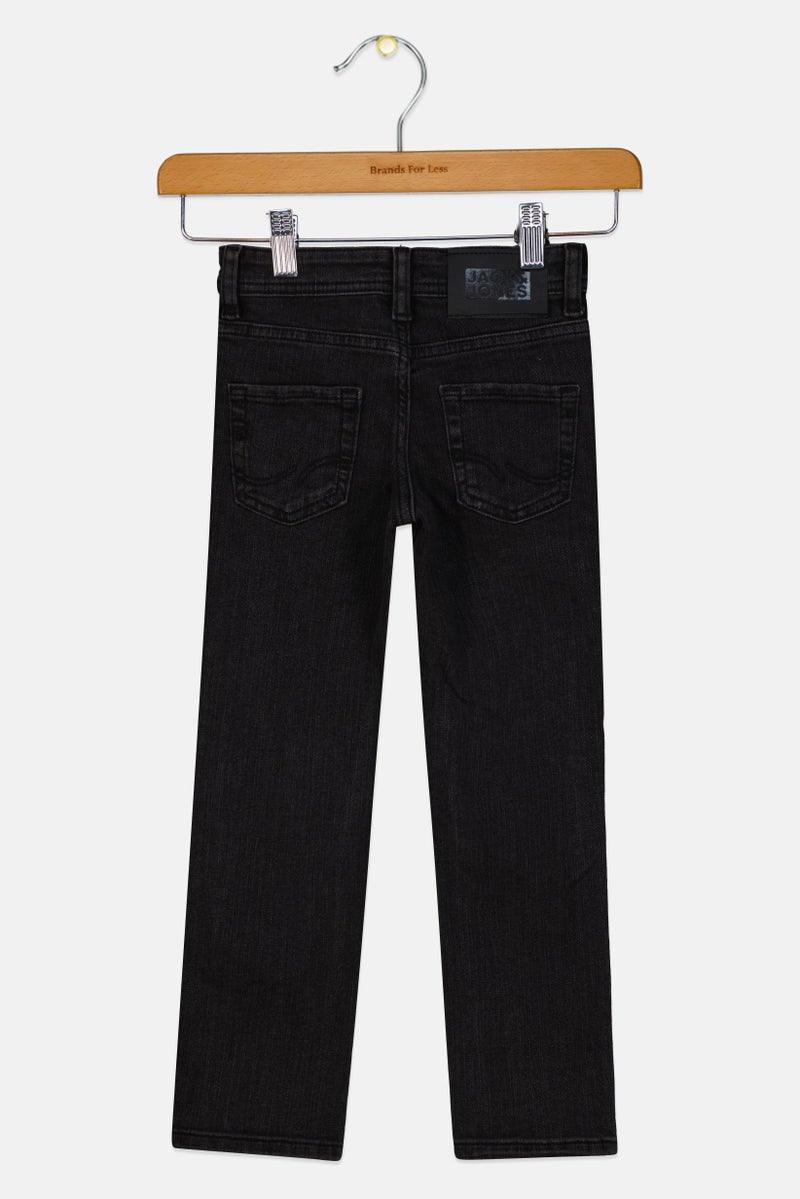 JACK & JONES جينز ضيق للأطفال الأولاد، مغسول وقابل للتمدد، أسود - Image 2