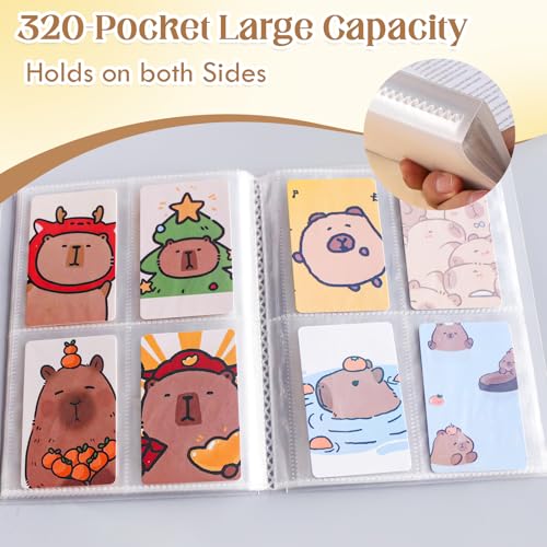 CoolShef 320 Pockets 2.6x3.58” Card Holder Book | Clear Double Sided Photocard Binder | Portable Card Collection Book for Photos, Football & Trading Cards - Image 4