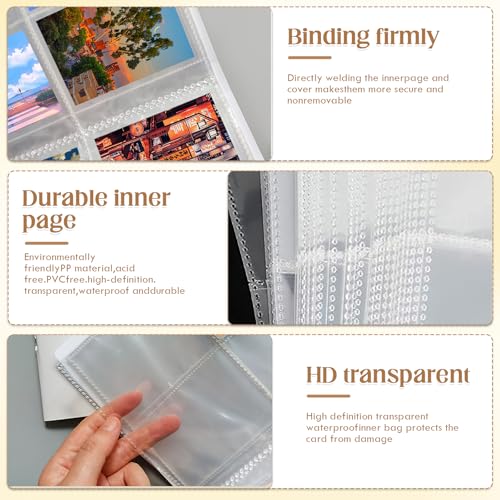 CoolShef 320 Pockets 2.6x3.58” Card Holder Book | Clear Double Sided Photocard Binder | Portable Card Collection Book for Photos, Football & Trading Cards - Image 3