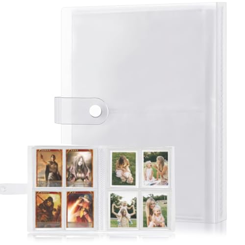 CoolShef 320 Pockets 2.6x3.58” Card Holder Book | Clear Double Sided Photocard Binder | Portable Card Collection Book for Photos, Football & Trading Cards - Image 1