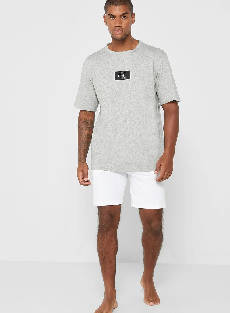 Calvin Klein Jeans Logo Print Crew Neck T-Shirt