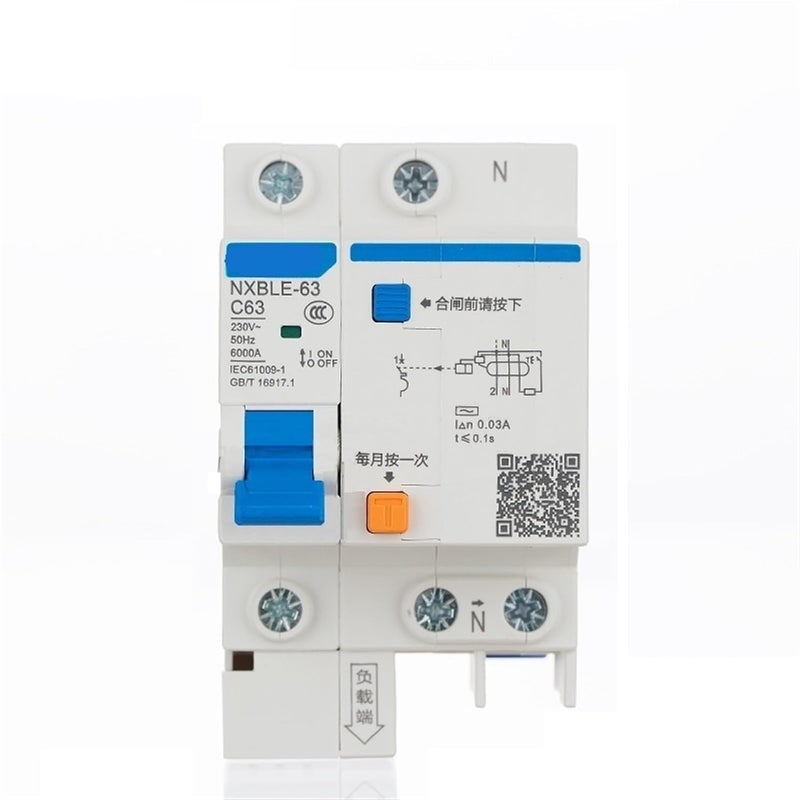 NXBLE 63 RCBO Residual Current Circuit Breaker 6KA Type C 3P 30mA 50HZ 50A - Image 4