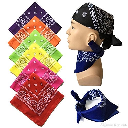 Boolavard 1s, 6s, 9s or 12 Pack Cowboy Bandanas with Original Paisley Pattern (Brown) - Image 4
