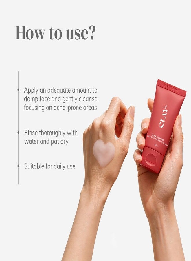 Clayco Acne Face Wash with 2% Sulfur & Salicylic Acid - Image 3