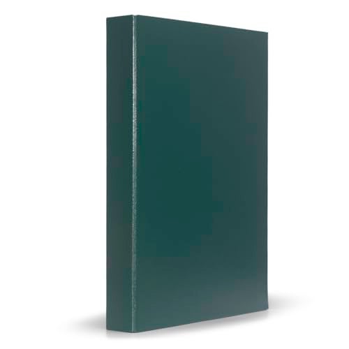 Mahavir Premium – 2D Ring Binder File – Foolscap Size (216mm x 343mm) (8.5inch x 13.5inch) – 25mm (1 inch) Nickel Plated Clip – Vinyl Coated Cover Material – Pack of 2 – (Orange + Green) - Image 3