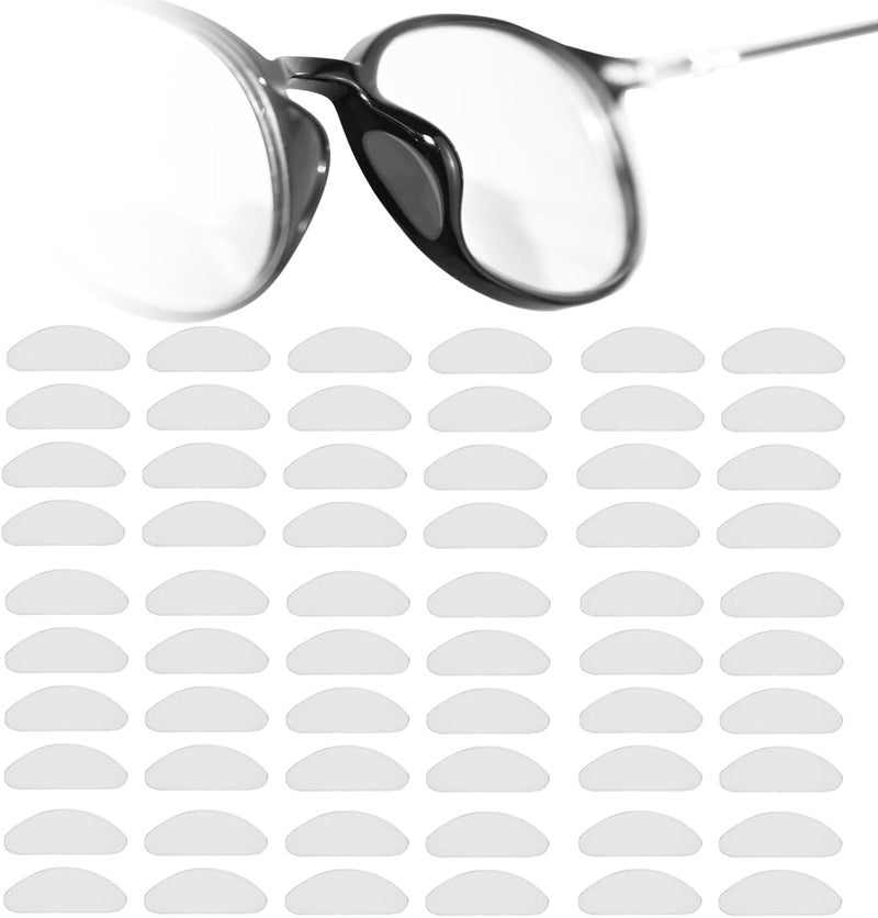 NEPAK 30 Pairs Eyeglass Nose Pads,Eye Glasses Nose Pads Non Slip,Silicone Nosepads for Glasses, Sunglasses, and Eye Wear(Clear,1mm) - Image 1