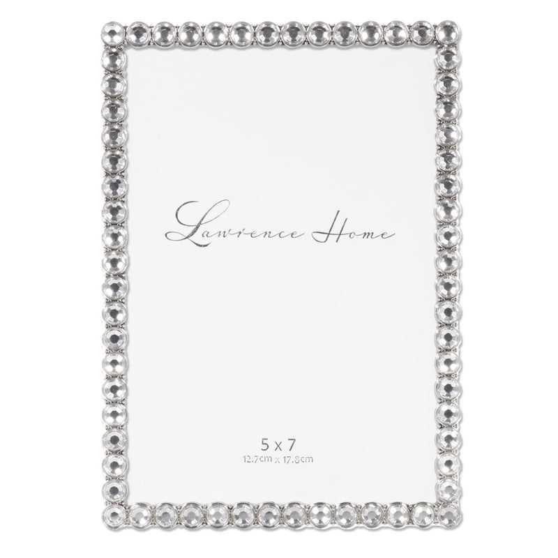 لورانس فرايمز 5x7 إطار البريق المعدني الفضي - تألق واضح - Image 1