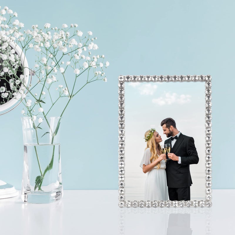 لورانس فرايمز 5x7 إطار البريق المعدني الفضي - تألق واضح - Image 4